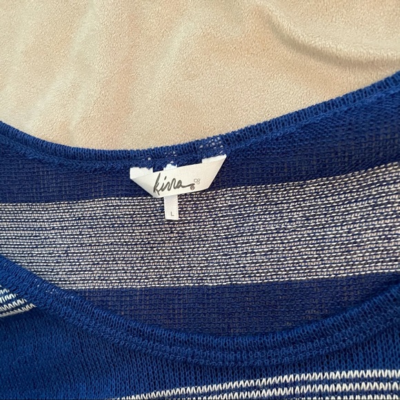 Kira Striped Tie Crop Top - Picture 5 of 6